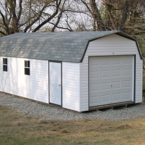 12x28 Hi-Side Garage with Vinyl Siding