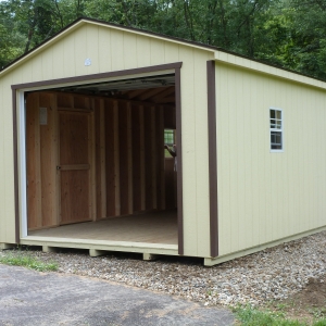 12x20 Workshop Garage With Painted T1-11 Siding