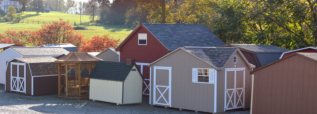 Pittsburgh sheds, gazebos, and playhouses. Picture of our lot in Burgettstown PA